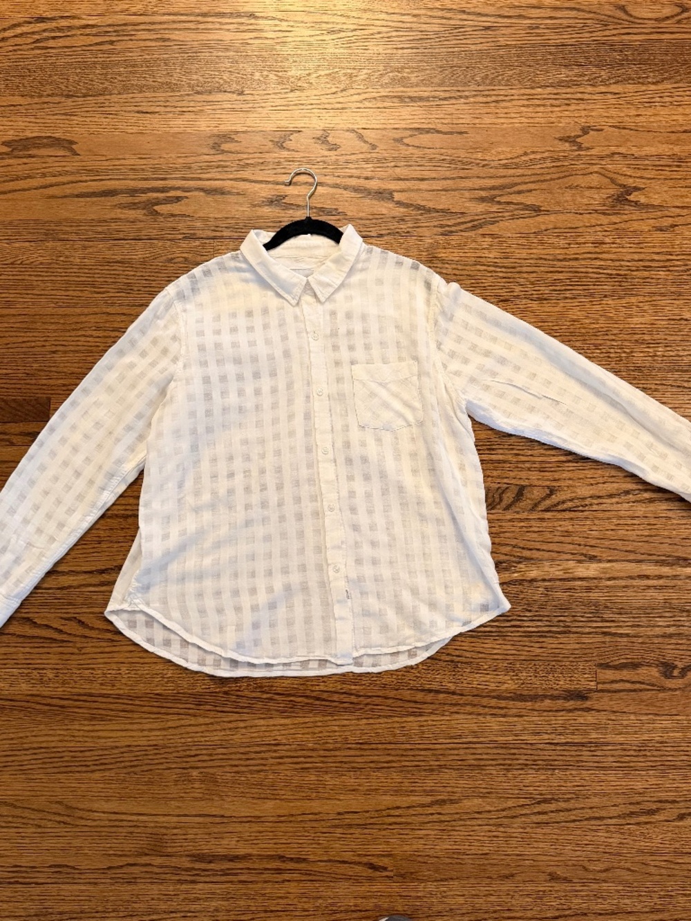 Rails Charli Powder Check White Button-up - Size Medium